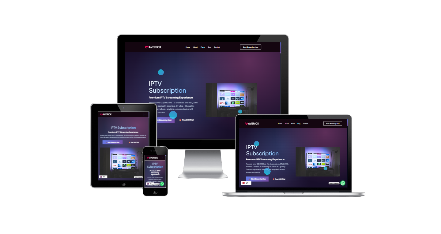 Maverick IPTV – Mockup